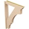 Ekena Millwork 5 1/2-in W x 30-in D x 42-in H Balboa Trad Rough Cedar Woodgrain TimberThane Outlooker, Primed Tan OUTUR055X30X42BOA04RCPR - alternate 4
